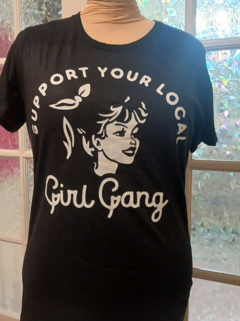 Support Your Local Girl Gang Black Short Sleeve Tee